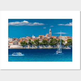 Old Town Korcula from the Sea Posters and Art